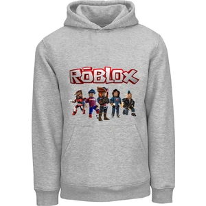 Ada Bebek Çocuk Ada Bebek Unisex Oversize Roblox Baskılı Çocuk Sweatshirt Yumuşak Pamuklu 1-14 Yaş