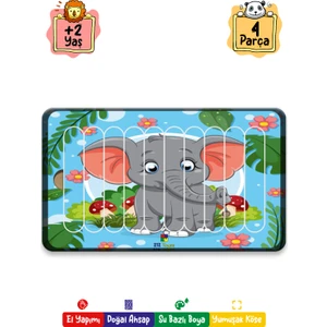 Tredy Shop Eğitici Öğretici Zeka Geliştirici Sevimli Ahşap Çubuk Puzzle
