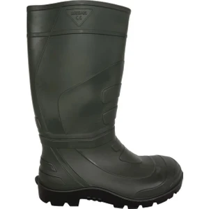 Yeşil S4 Çizme Reçber Çizme Inşaat-Iş Güvenlik-Balıkçı Çelik Burunlu Çizme