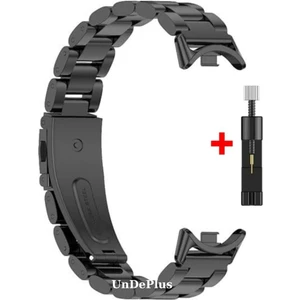 Xiaomi Mi Band 8 / Band 9 Kordon Klipsli Metal Kordon 04 +Kısaltma Aparatı