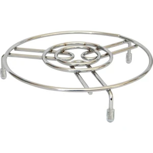 Krom Metal Yuvarlak Tencere Çaydanlık Altlığı Nihale 19CM