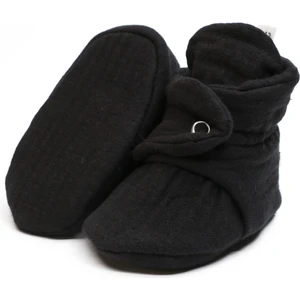 Ella Bonna Müslin Bebek Patiği, Organik Pamuk, Yenidoğan Pandufu, Siyah