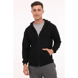 MR OTN87 FZ HD 4PR Siyah Erkek Eşofman Üstü