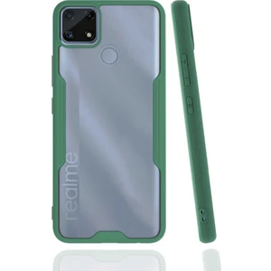 Realme C25 Kılıf Parfe Kapak - Koyu Yeşil