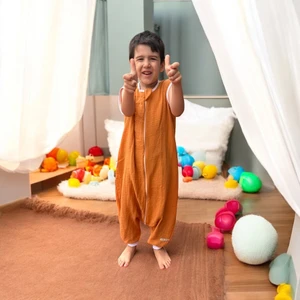 Çift Kat Müslin Uyku Tulumu, Pamuk, , Rahat Kalıp