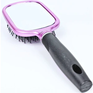 Toptan Bulurum Büyük Puflu Kare Aynalı Tarak ROYALEKS-767