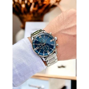 Lacivert Model Şık Erkek Kol Saati
