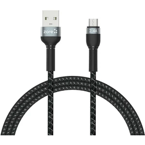 Micro USB File Örgü Kablo 1m