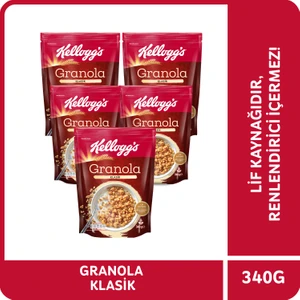 Granola Klasik 340 G x5 Adet,%56 Yulaf Ezmesi, Lif Kaynağı Kahvaltılık Gevrek