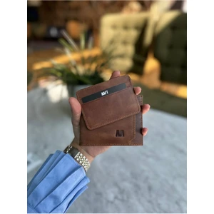 Mft Leather Paris Taba Deri Cüzdan Kartlık Ve Anahtarlık Set (1204)