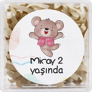 Repro Design Kişiye Özel Doğum Günü Temalı Baskılı Yapışkanlı Etiket 4 Cm Yuvarlak 24 Adet Model 5