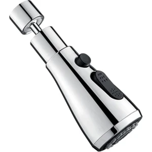 Main Shop 1 Adet Metalik Musluk Başlığı 3 Fonksiyonlu Oynar Başlık - 720° Dönebilen