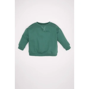 Erkek Bebek %100 Pamuk Bisiklet Yaka Basic Düz Sweatshirt A7343A524AU