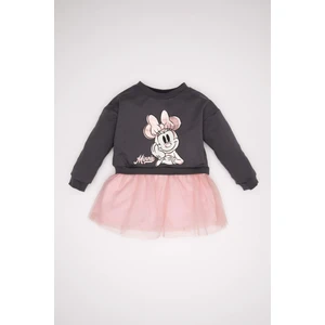 Kız Bebek Disney Mickey & Minnie Uzun Kollu Tütü Etekli Elbise D3069A524AU