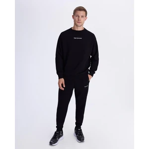 Authentic Alec Erkek Siyah Comfort Fit Sweatshirt
