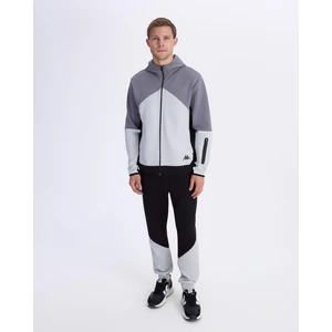 Authentic 
nisty Full Zip Erkek Gri-Siyah Regular Fit Fermuarlı Eşofman Üstü