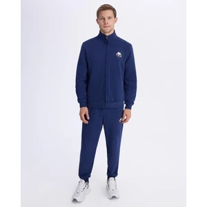 Authentic Italy Full Zip Erkek Mavi Comfort Fit Fermuarlı Eşofman Üstü