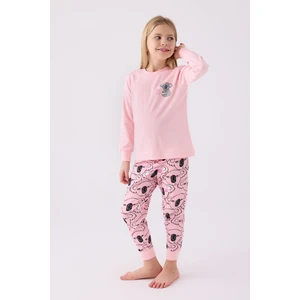 Rolypoly Kız Çocuk Pembe Pijama Takımı