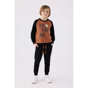 Erkek Çocuk Eşofman Takımı RP3451 Açık Kahve