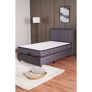 Kilim Mobilya Royal Plus Sandıklı Baza Başlık Paket Yaylı Pedli Yatak Seti Antrasit