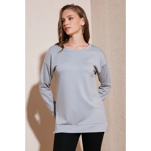 Streç Oversize Fit Bisiklet Yaka Oysho Kumaş Sweat Bayan Sweat 5865877