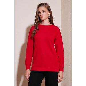 Streç Oversize Fit Bisiklet Yaka Oysho Kumaş Sweat Bayan Sweat 5865877
