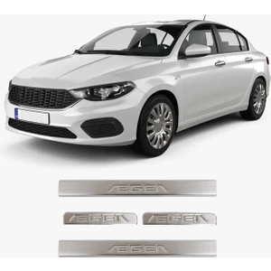Fiat Egea Uyumlu 2015 Ve Üzeri Krom Kapı Eşiği 4 Kapı Paslanmaz Çelik