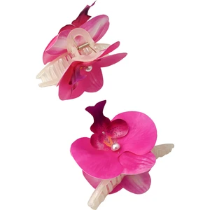 Aloha Orkide Çiçeği Incili Mandal Toka (ÖLÇÜ:10CM)