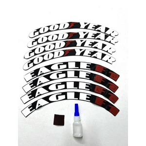 Goodyear Eagle F1 Lastik Yazısı Motosiklet ve Otomobil Goodyear Sticker Arma