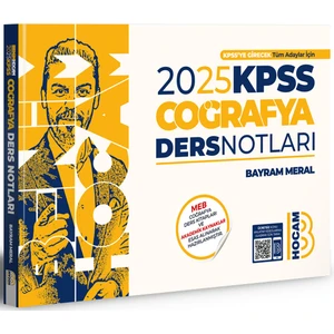 Benim Hocam Yayınları 2025 KPSS Coğrafya Video Ders Notları