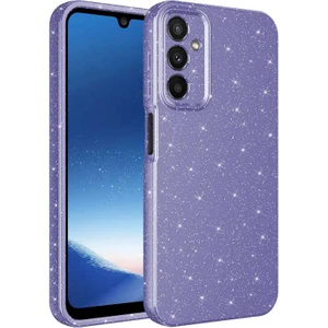 Techno Guru Samsung Galaxy A25 Kılıf Kamera Korumalı Simli Lüks Koton Kapak