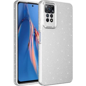 Techno Guru Redmi Note 12 Pro 4g Kılıf Kamera Korumalı Simli Lüks Koton Kapak
