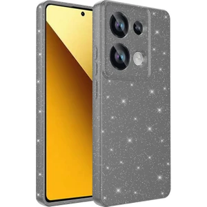Techno Guru Redmi Note 13 Pro 4g Kılıf Kamera Korumalı Simli Lüks Koton Kapak
