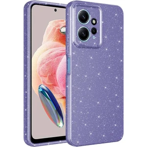 Techno Guru Redmi Note 12 4g Kılıf Kamera Korumalı Simli Lüks Koton Kapak