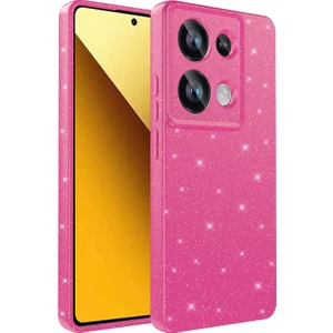 Techno Guru Redmi Note 13 Pro 4g Kılıf Kamera Korumalı Simli Lüks Koton Kapak