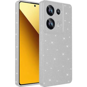 Techno Guru Redmi Note 13 Pro 4g Kılıf Kamera Korumalı Simli Lüks Koton Kapak
