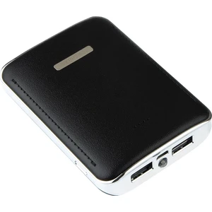 First Wei Powerbank PB30 Siyah 7800 mAh Deri Görünümlü Taşınabilir Şarj Cihazı