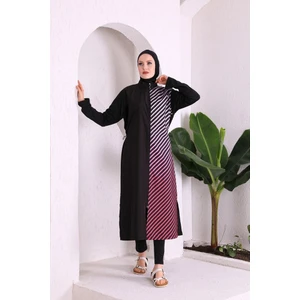 Zey&Ka Butik Değrede Çizgili Mayo