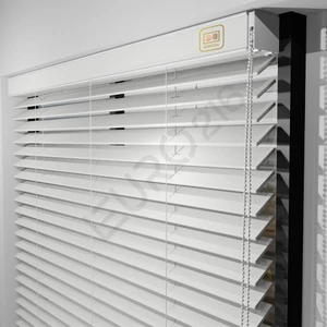 Jaluzi By Euro216  Ahşap Jaluzi Perde 50 mm GERÇEK AHŞAP Redüktörlü / Zincirli  BEYAZ Renk