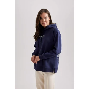 Kapüşonlu Baskılı Kalın Sweatshirt Tunik B3535AX23WN