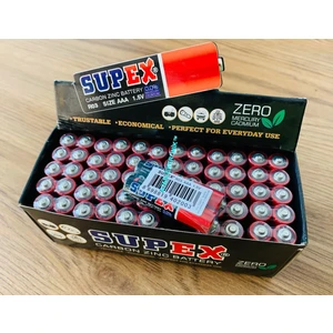 Ata Elektronik 1.5 Volt ÇİNKO DAYANIKLI PİL 1.5V Pil 1 Kutu 60'lı  AAA İNCE TİP Pil