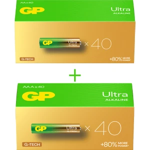 Batteries G-TECH Ultra Alkalin AA Kalem 40’lı Kutu Ve AAA İnce 40’lı Kutu, Toplam 80 Adet Pil