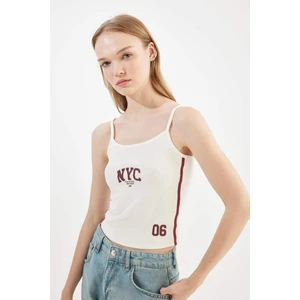 Fitted Baskılı Ribana Atlet D4250AX24HS