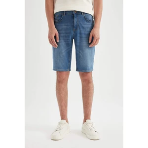 Regular Fit Jean Bermuda Şort D3988AX24SM