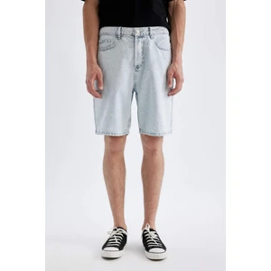 Straight Fit Jean Bermuda Şort D3955AX24SM
