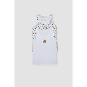 Erkek Çocuk Desenli 2'li Atlet C7747A824SM