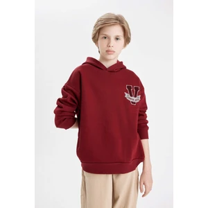 Erkek Çocuk Oversize Geniş Kalıp Kapüşonlu Okul Sweatshirt C9285A824AU