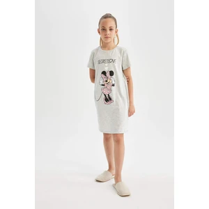 Kız Çocuk Disney Mickey & Minnie Kısa Kollu Elbise D1426A824SM