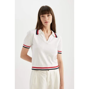 Regular Fit Polo Yaka Kısa Kollu Triko Tişört D4263AX24SM