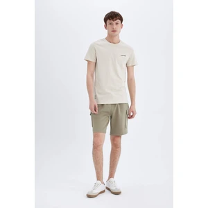 Slim Fit Dar Kesim Cepli Basic Düz Kargo Kapri Şort D0475AX24SM